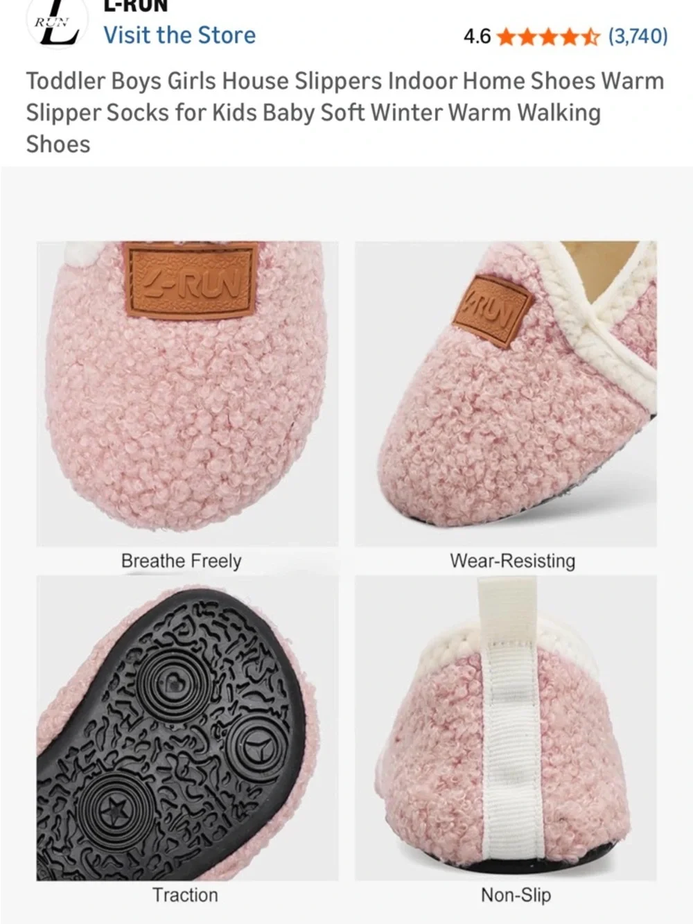 Toddler slippers